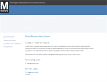 Tablet Screenshot of elstat.wmata.com